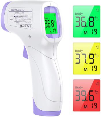 KKmier Thermomètre Frontal Adulte, Thermomètre sans Contact avec Affichage à LCD
